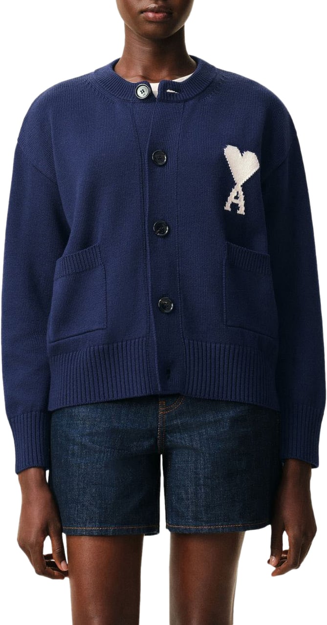 AMI Paris Sweaters Encre Navy