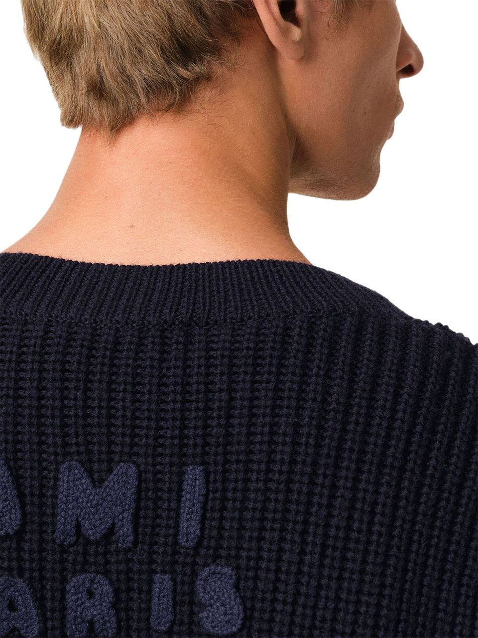 AMI Paris Sweaters Blue Blauw