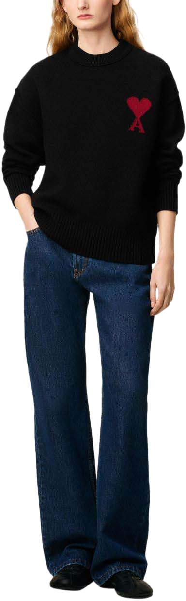 AMI Paris Sweaters Black Zwart