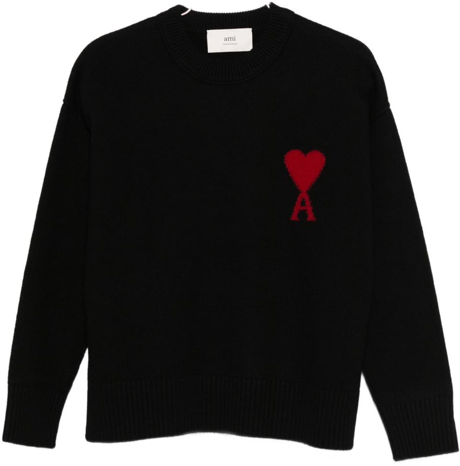 AMI Paris Sweaters Black Zwart