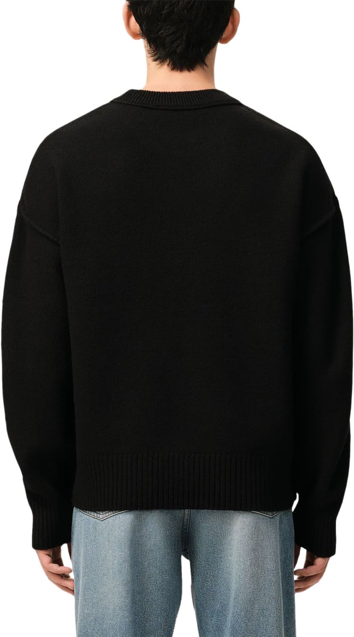 AMI Paris Sweaters Noir/Rouge Zwart