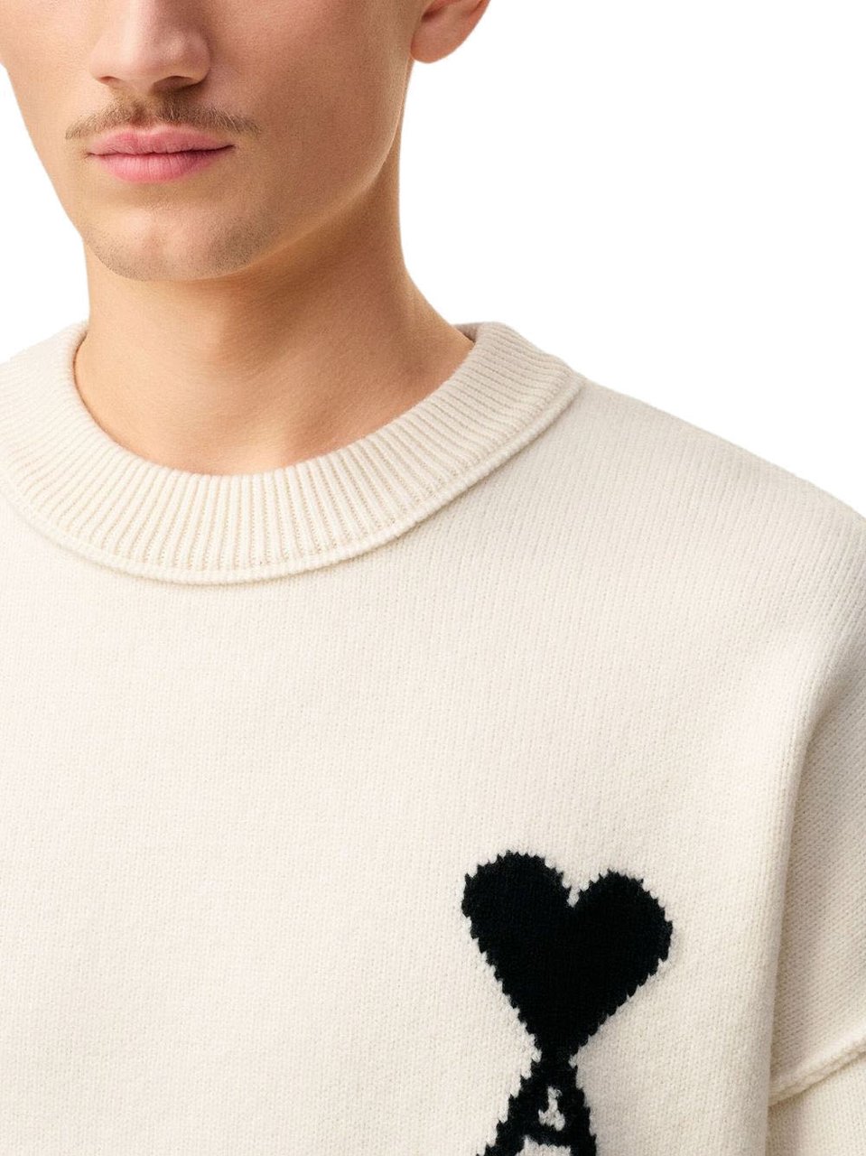 AMI Paris Sweaters Ecrunoir Divers