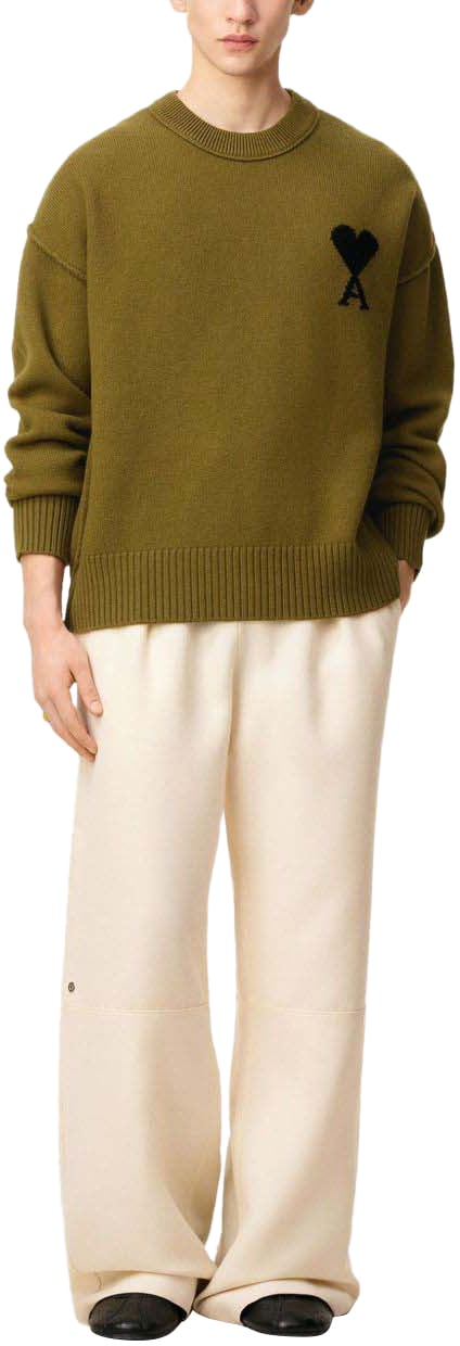 AMI Paris Sweaters Brown Bruin