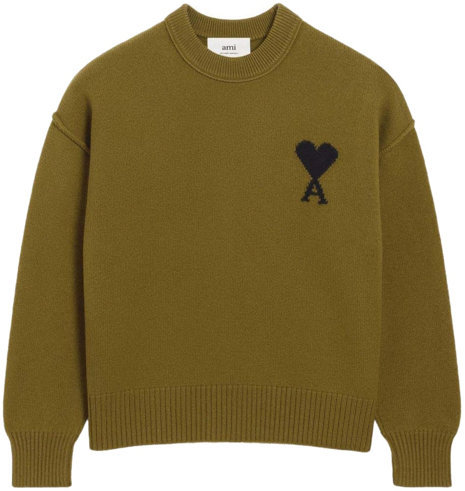 AMI Paris Sweaters Brown Bruin