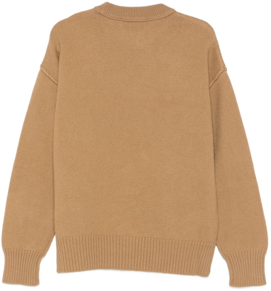 AMI Paris Sweaters Camel Beige