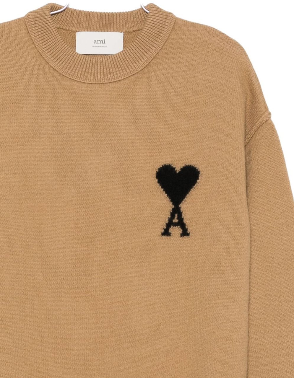 AMI Paris Sweaters Camel Beige