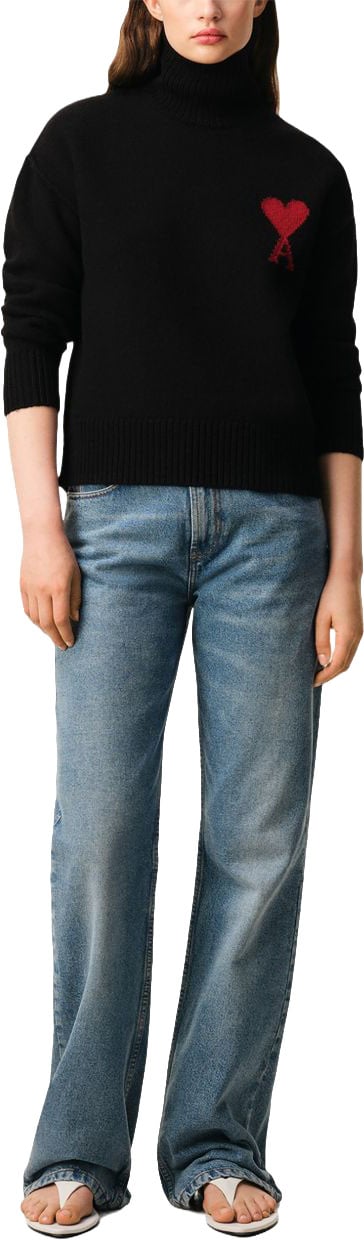 AMI Paris Sweaters Noir Zwart