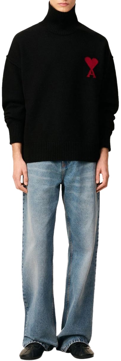 AMI Paris Sweaters Black Zwart