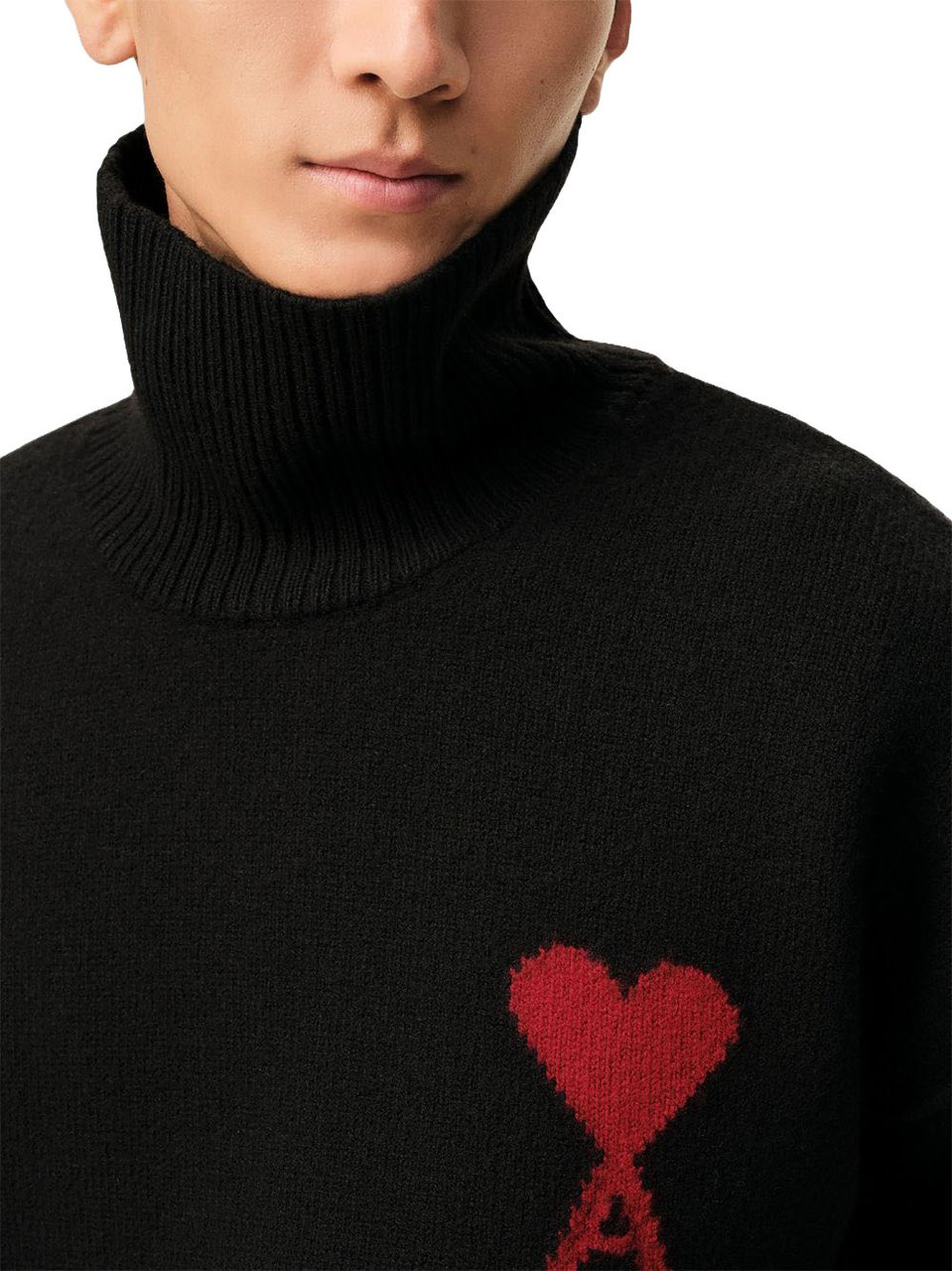 AMI Paris Sweaters Noir Zwart