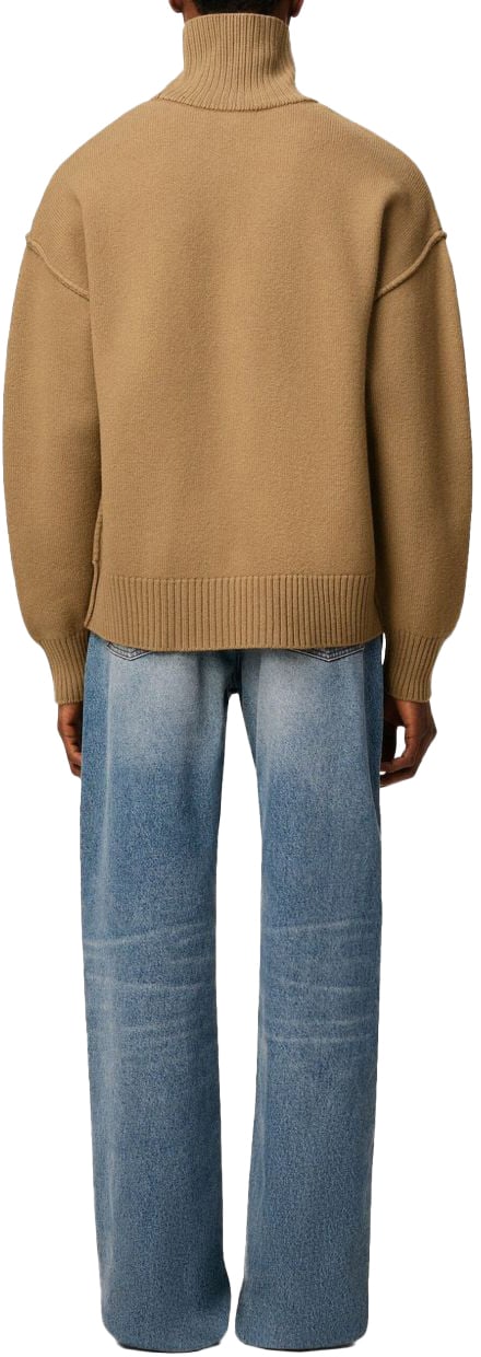 AMI Paris Sweaters Brown Bruin