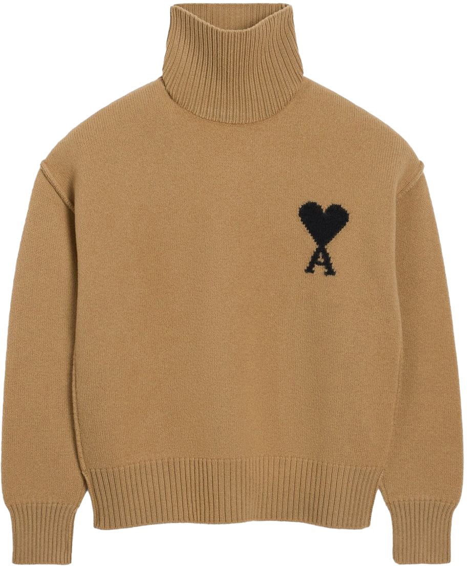 AMI Paris Sweaters Brown Bruin
