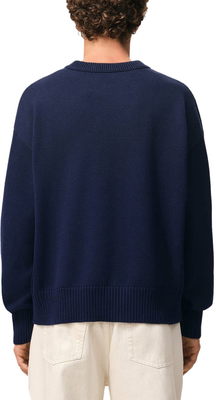 AMI Paris Sweaters Blue Navy