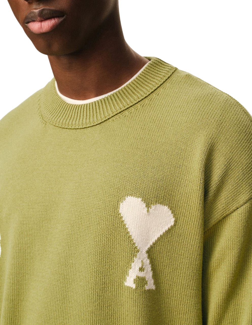 AMI Paris Sweaters Green Donkergroen