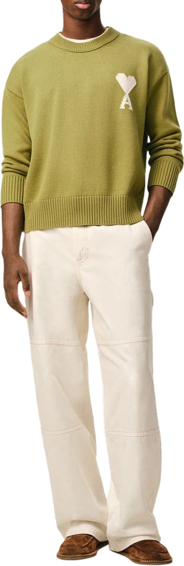 AMI Paris Sweaters Green Groen