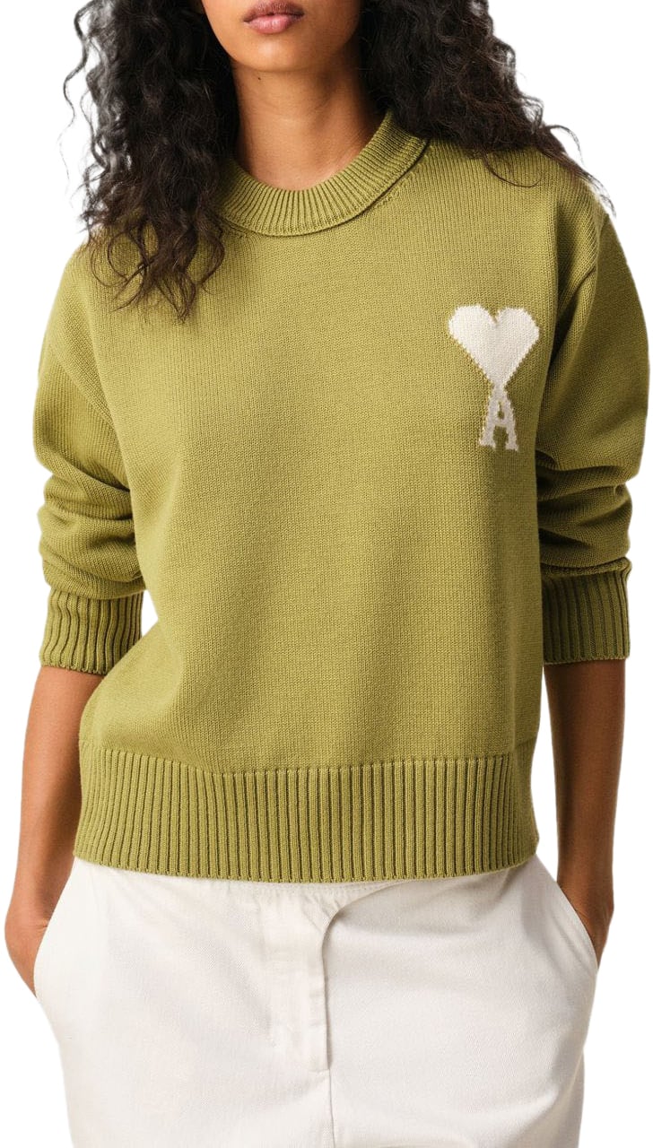 AMI Paris Sweaters Green Donkergroen