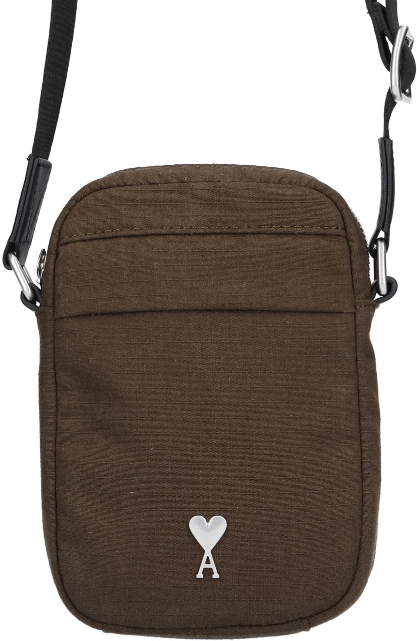 AMI Paris AMI Paris Tas Groen Cross Pock Bag Groen