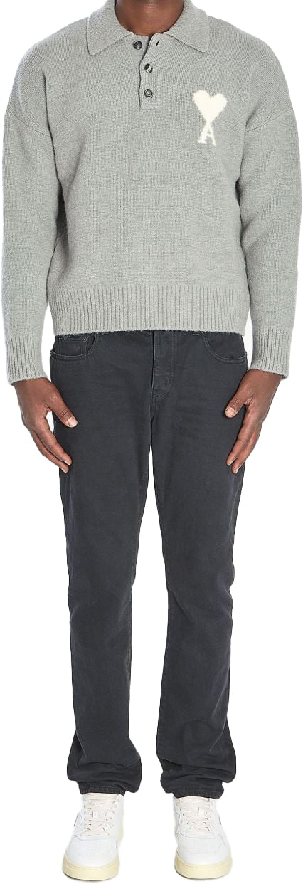 AMI Paris T-Shirts And Polos Grey Grijs