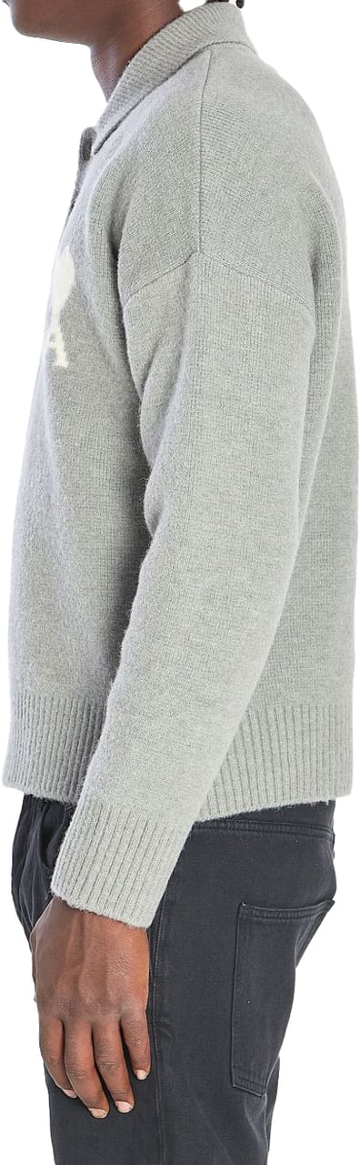 AMI Paris T-Shirts And Polos Grey Grijs