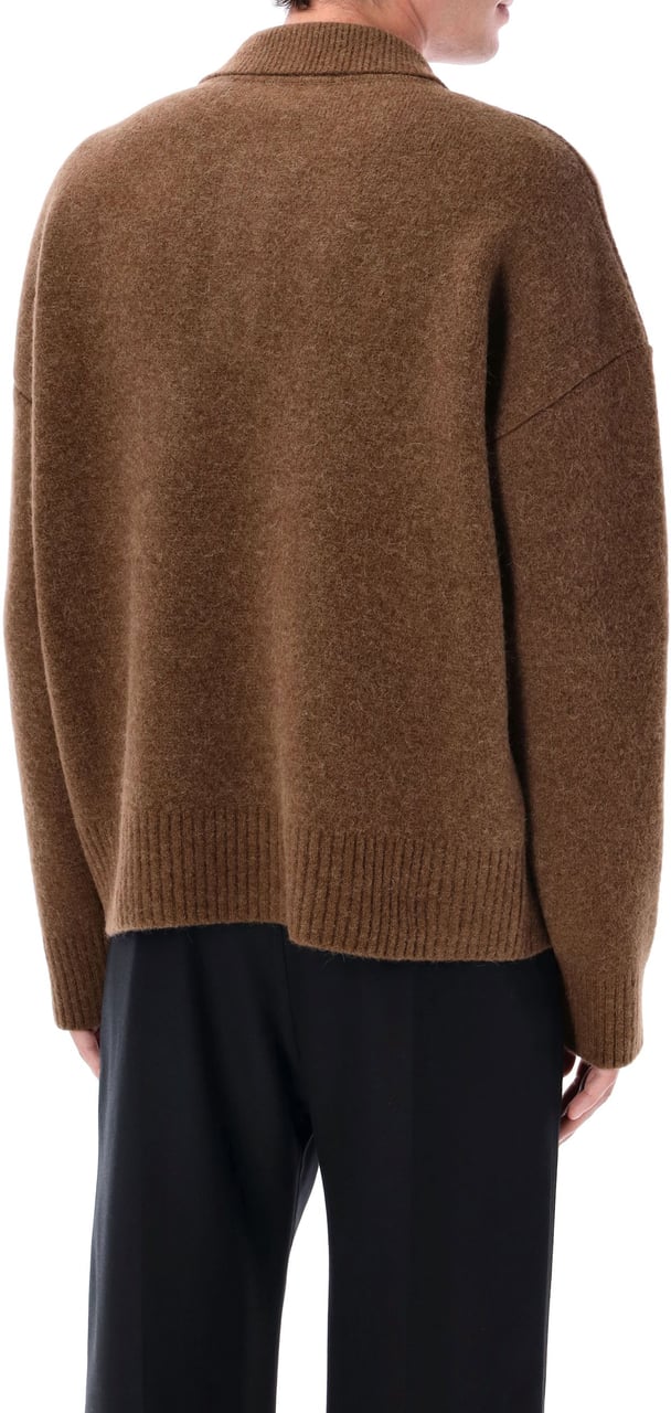 AMI Paris Adc Polo Marrone Bruin