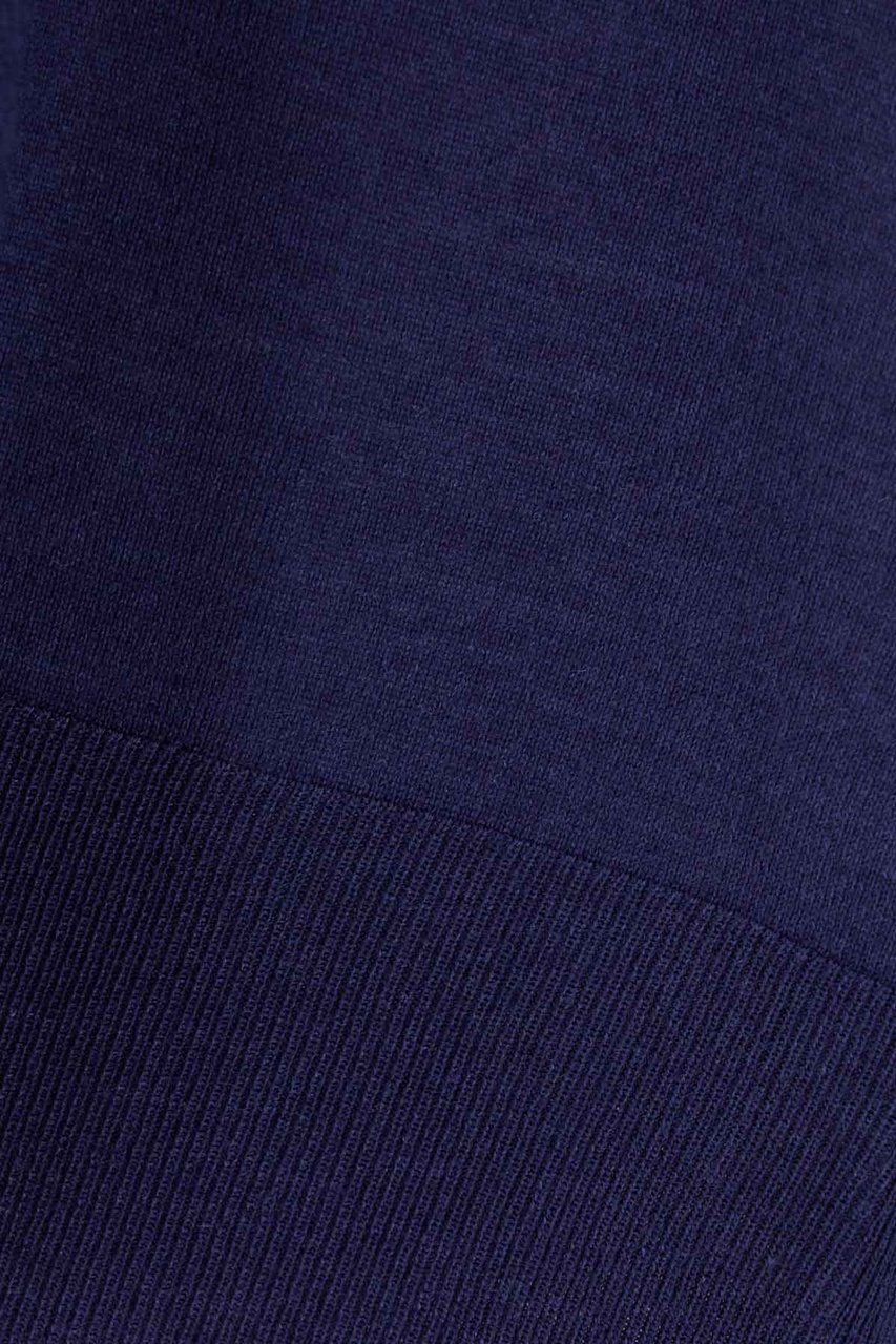 AMI Paris Ami Paris Navy blue wool blend polo shirt Blauw