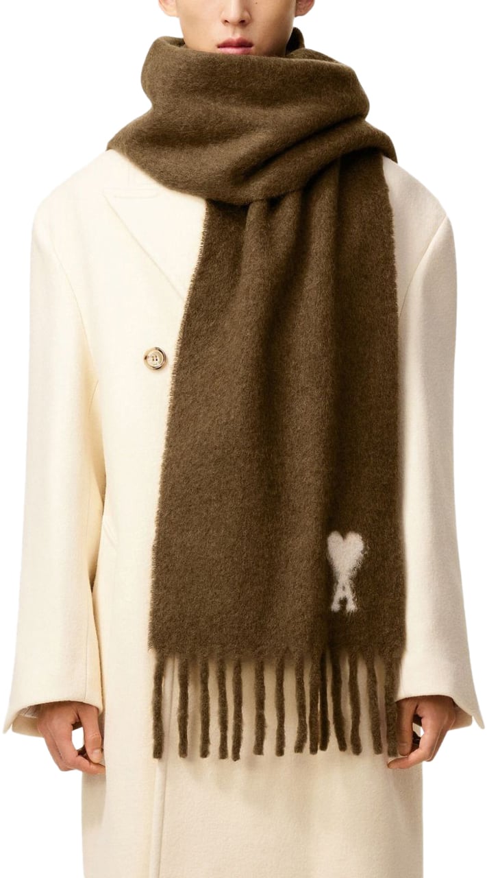 AMI Paris Scarfs Brown Bruin