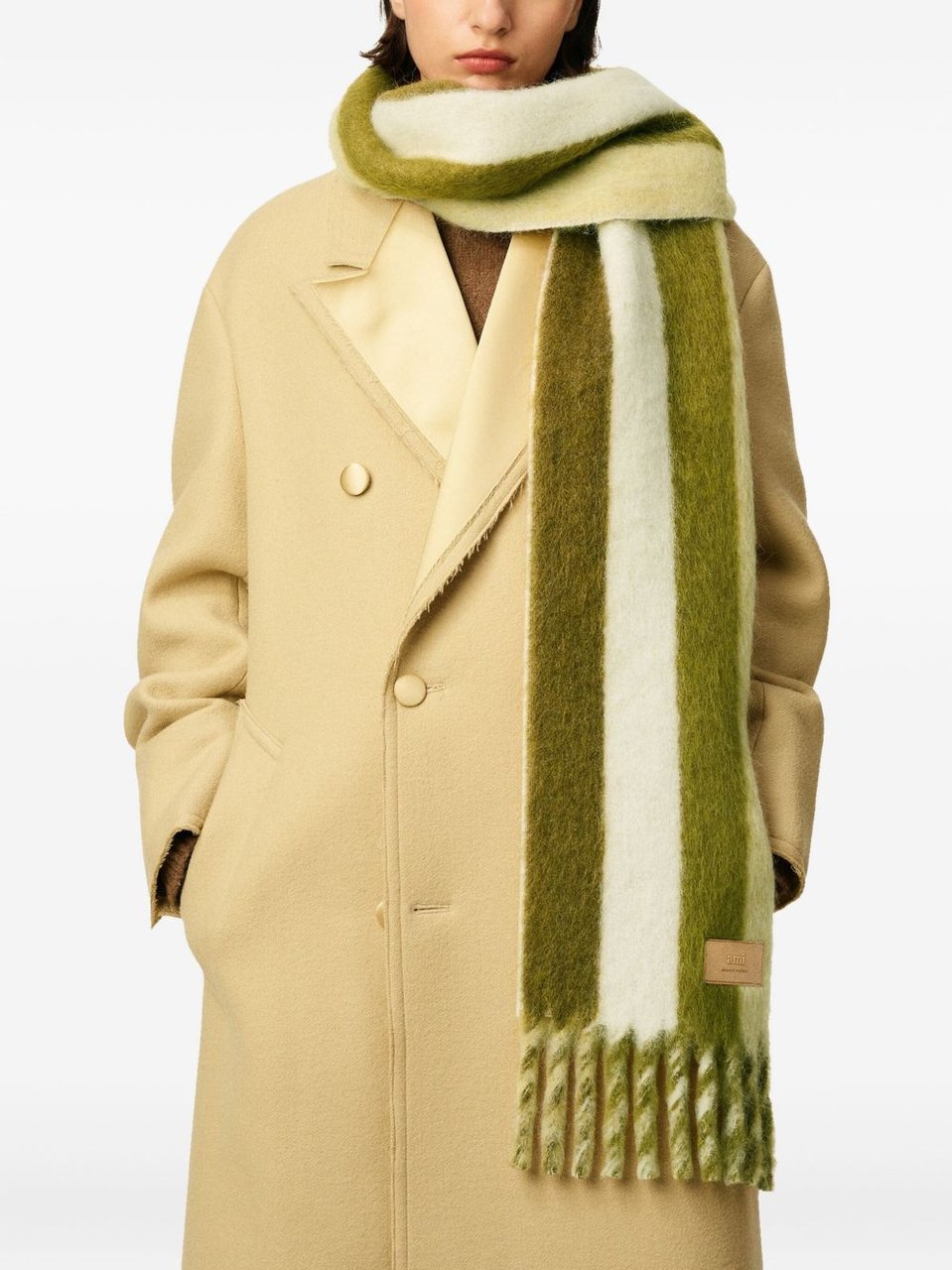 AMI Paris Scarfs Ivoire Divers