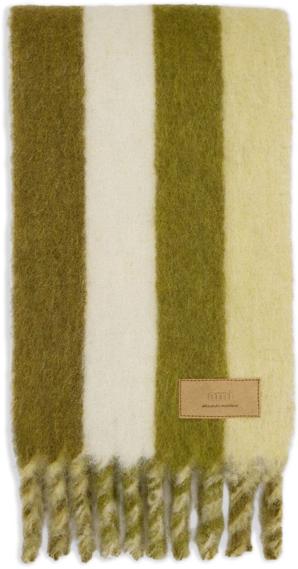 AMI Paris Scarfs Ivoire Wit