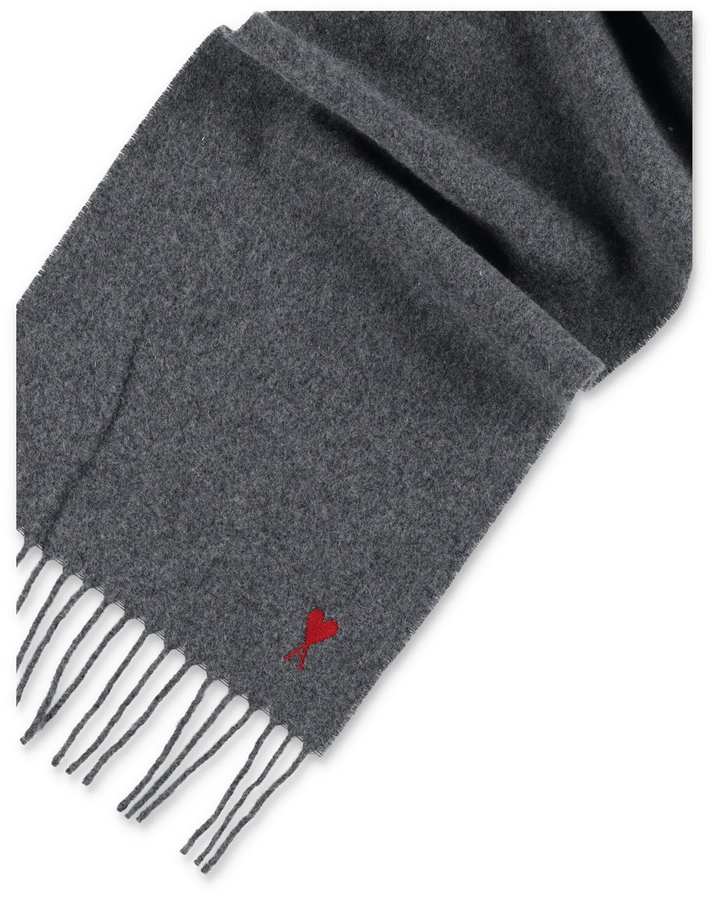 AMI Paris Quota Red Scasrf Grey Red Grijs