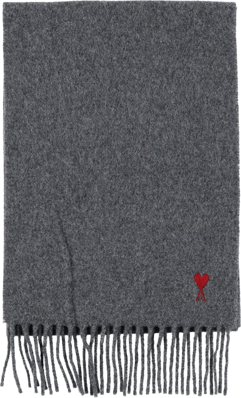 AMI Paris Quota Red Scasrf Grey Red Grijs
