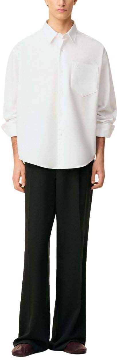 AMI Paris Shirts Blanc Naturel Wit