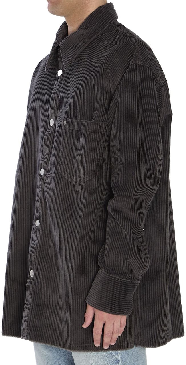 AMI Paris Shirts Anthracite Grijs