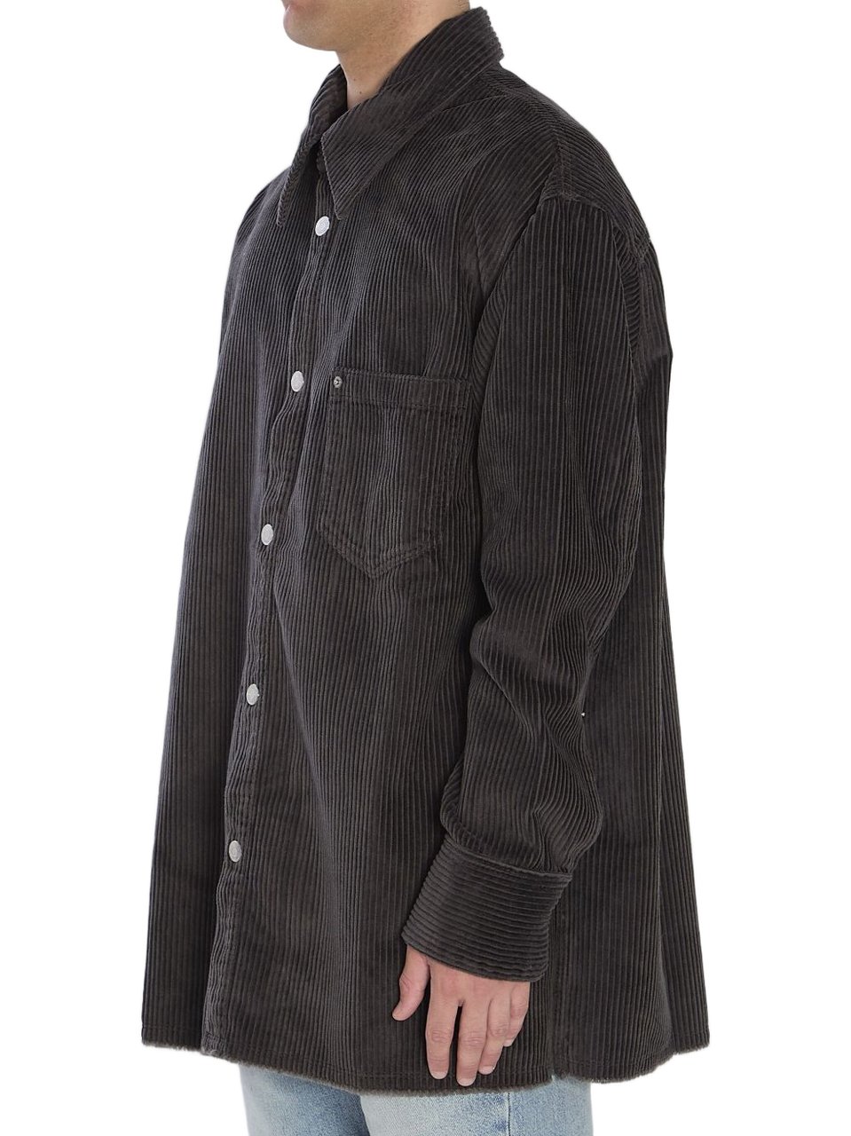 AMI Paris Shirts Antracite Donkergrijs