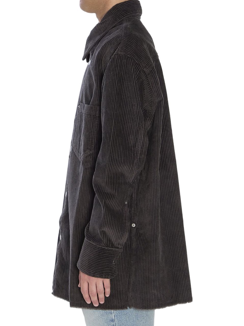 AMI Paris Shirts Antracite Donkergrijs