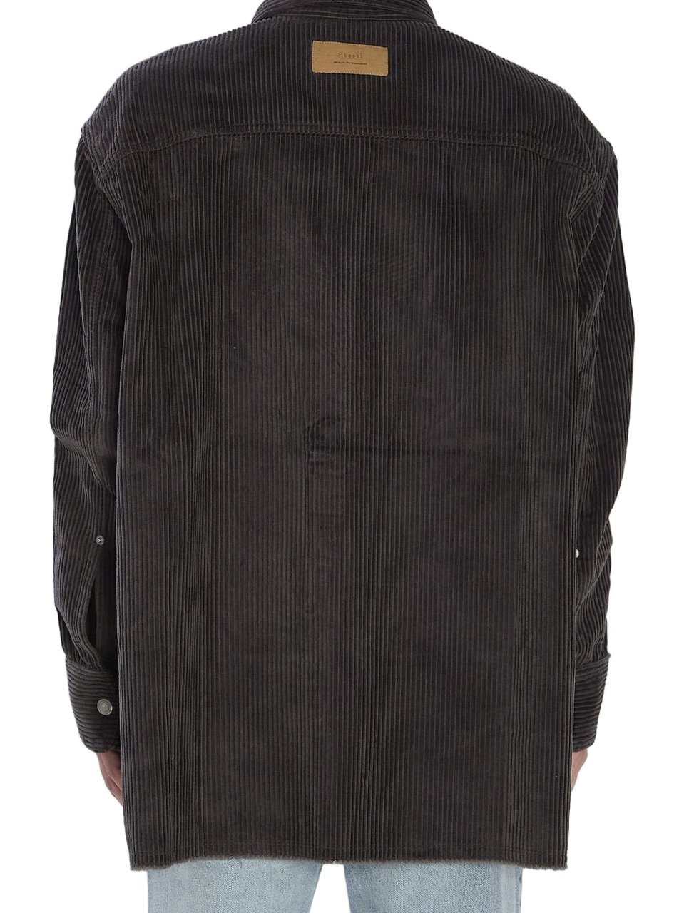 AMI Paris Shirts Antracite Donkergrijs