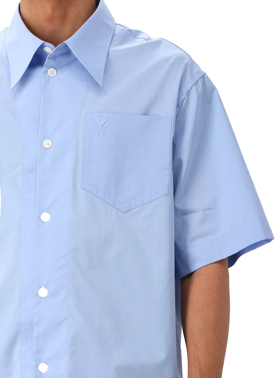 AMI Paris Ami Paris Korte mouw Overhemd Blauw Blauw