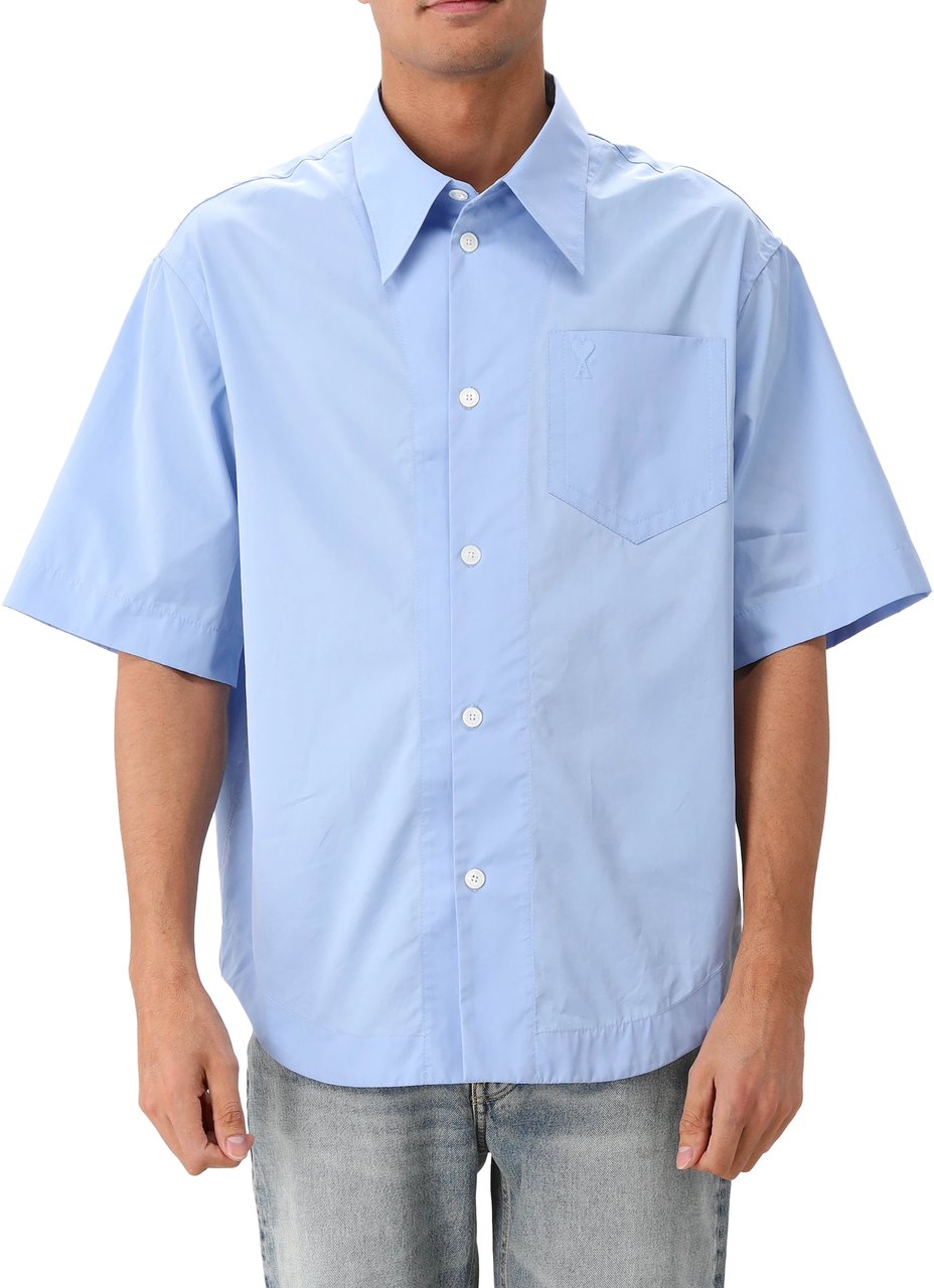 AMI Paris Ami Paris Korte mouw Overhemd Blauw Blauw