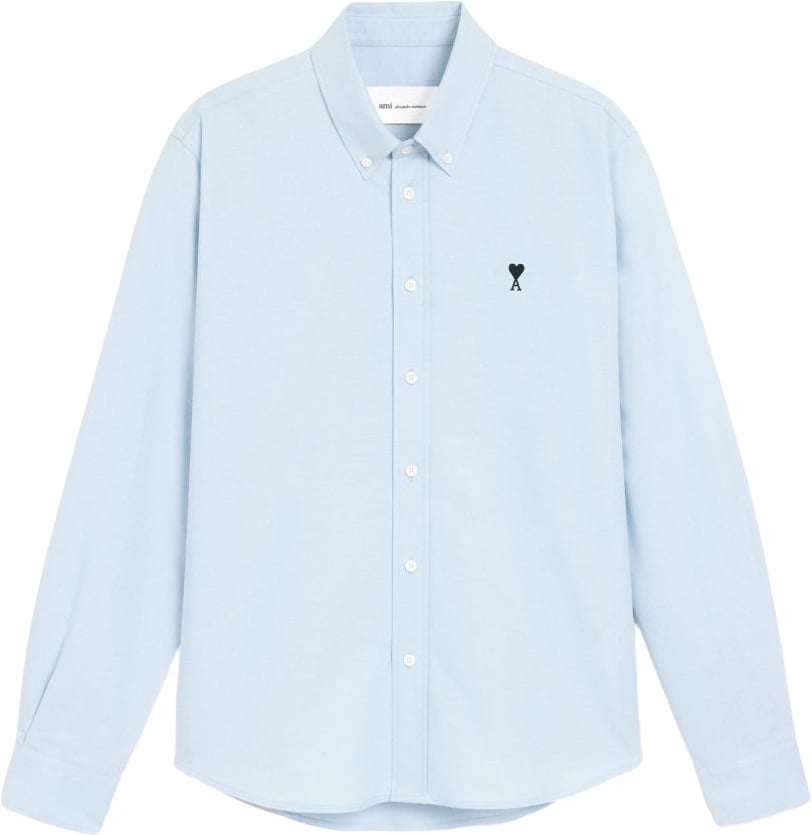 AMI Paris Shirts Bleu Ciel Lichtblauw