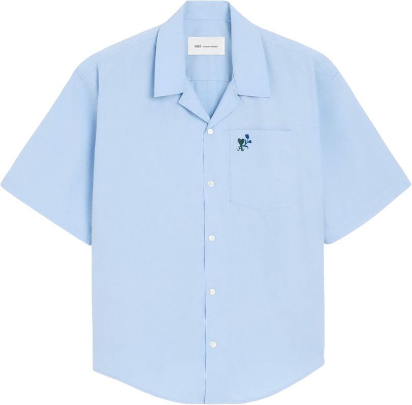 AMI Paris Shirts Bleu Lichtblauw