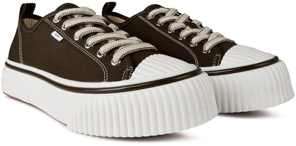 AMI Paris Ami 1980 Logo Low Top Chunky Sneakers Groen