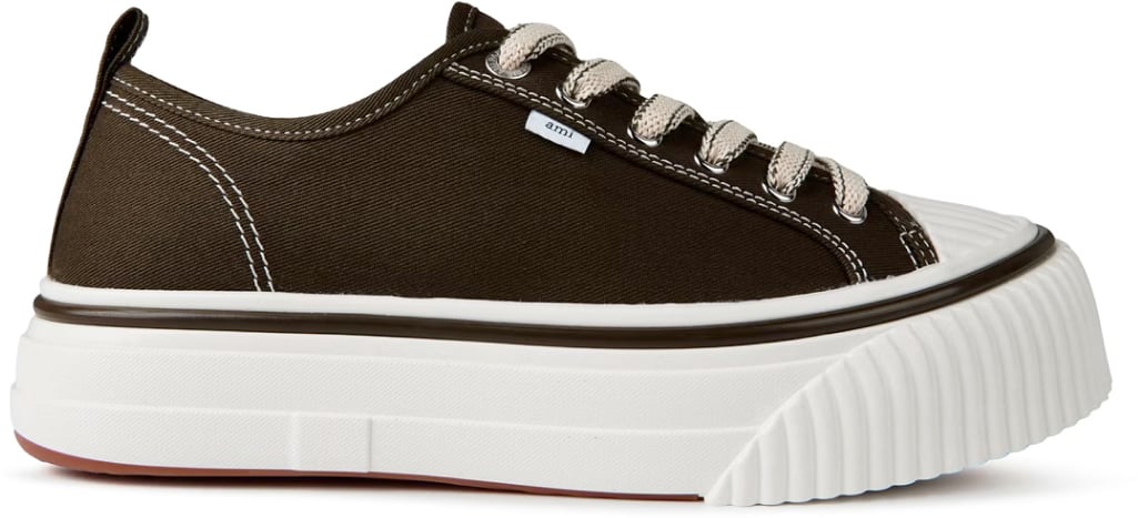 AMI Paris Ami 1980 Logo Low Top Chunky Sneakers Groen