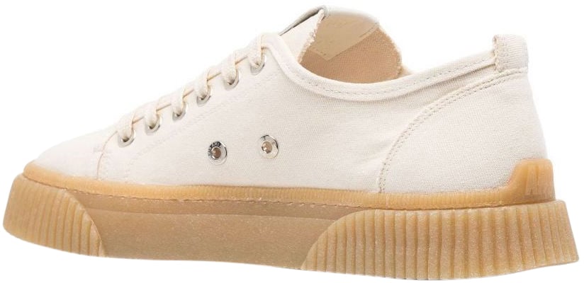 AMI Paris De Coeur Low Top Sneakers Beige
