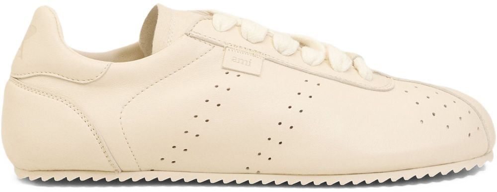 AMI Paris Sneakers Ivory Wit