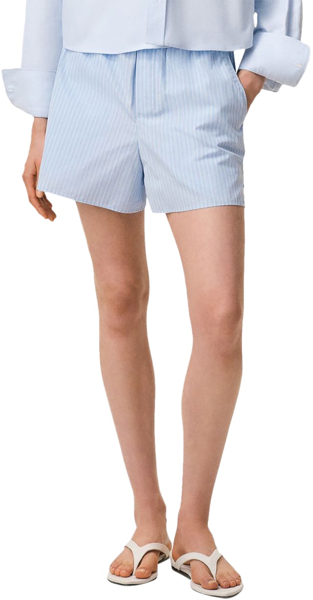AMI Paris Shorts Ciel Blauw