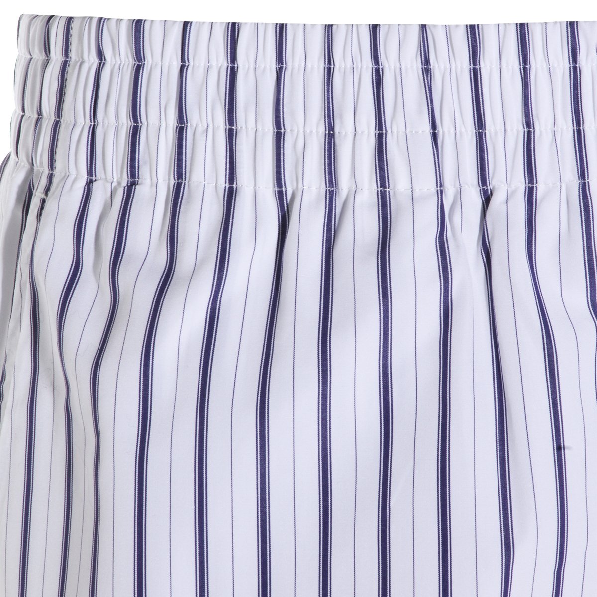 AMI Paris Vertical Striped Shorts Wit