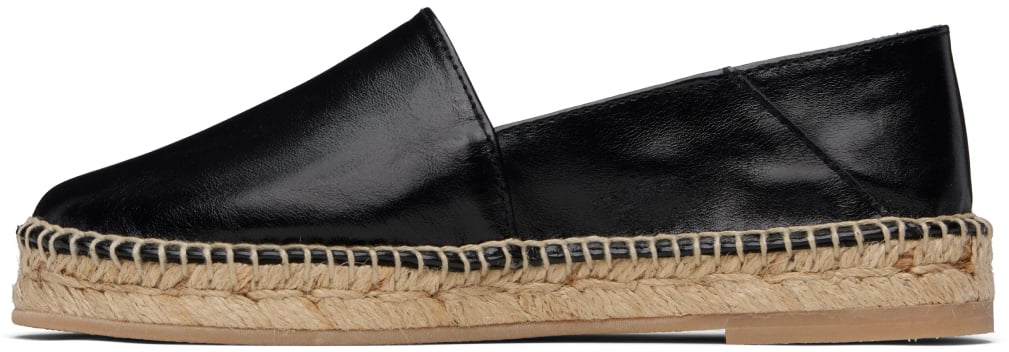 AMI Paris Logo Slip-on Espadrilles Zwart