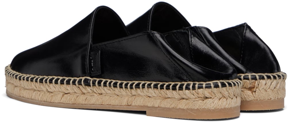 AMI Paris Logo Slip-on Espadrilles Zwart