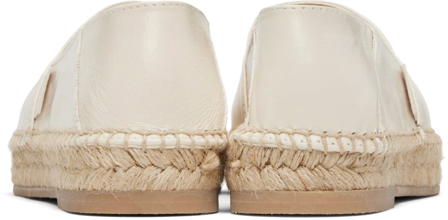 AMI Paris Logo Slip-on Espadrilles Wit
