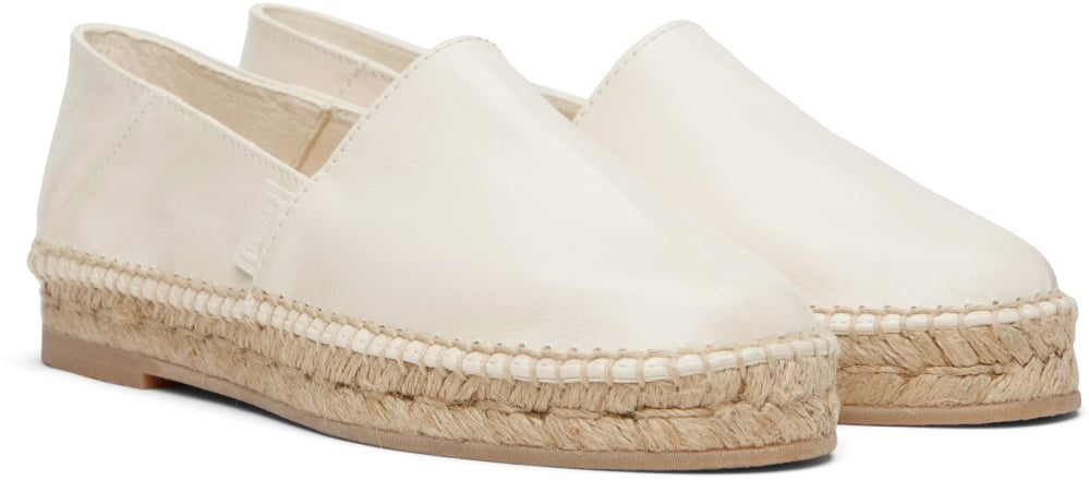 AMI Paris Logo Slip-on Espadrilles Wit