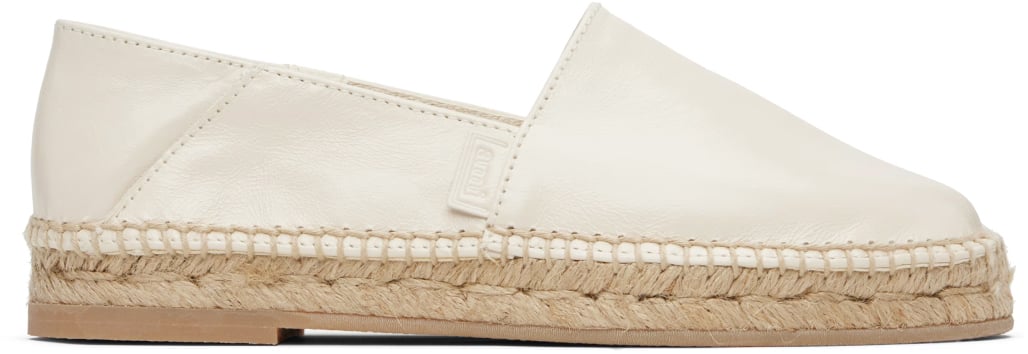 AMI Paris Logo Slip-on Espadrilles Wit