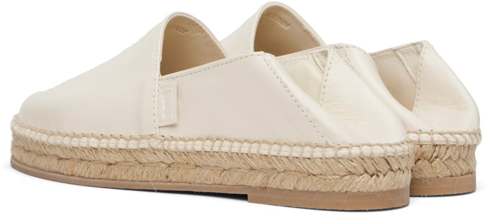 AMI Paris Logo Slip-on Espadrilles Wit
